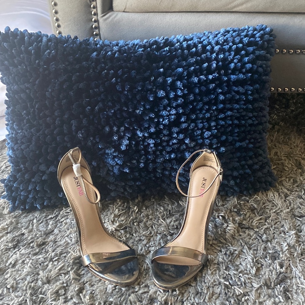 Pewter grey heels